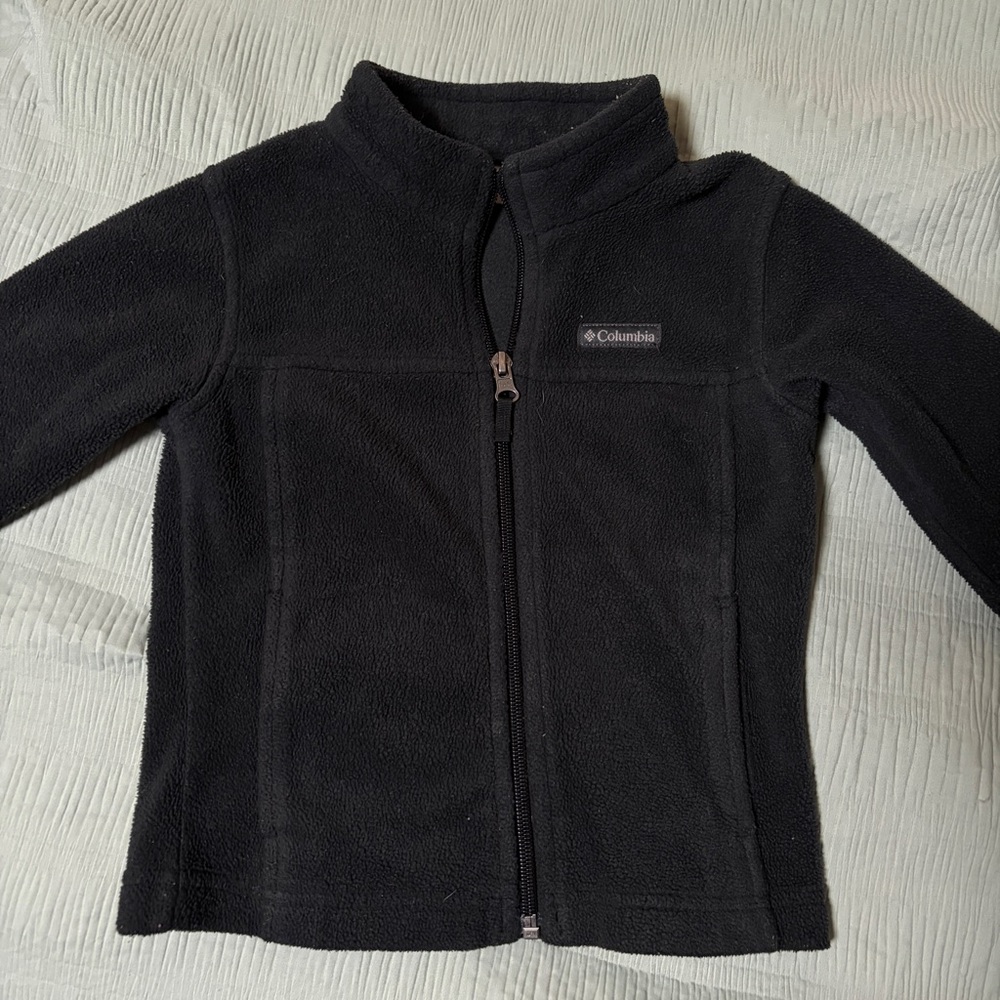 Columbia Black Zip-Up Fleece Jacket